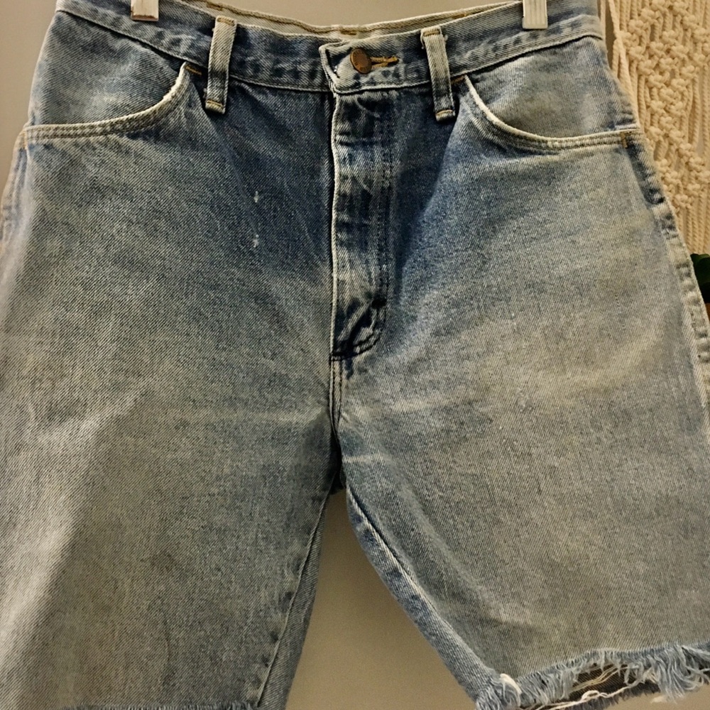 Vintage Distressed Rustler Denim Cut off Jean shorts  Womens Shorts, Mens Shorts